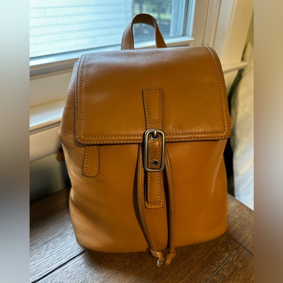Coach Leather Backpack - Picture 1 of 6